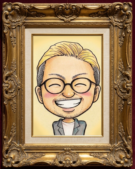 Symsビジネススクール代表 須山彰人 様の似顔絵